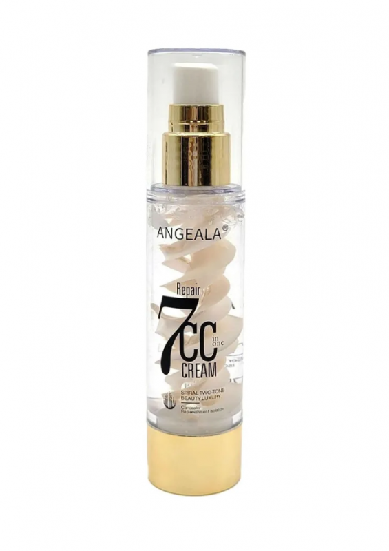 Angeala Repair 7CC Cream Spiral Two-Tone Beauty Luxury Foundation 50g